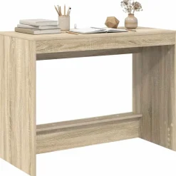 vidaXL Sengebord Sonoma eg 100 x 45 x 75 cm Konstrueret træ