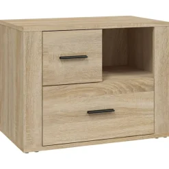 vidaXL sengebord 60x36x45 cm konstrueret træ Sonoma egetræsfarve
