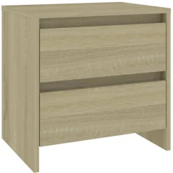 vidaXL sengebord 45x34,5x44,5 cm konstrueret træ sonoma-eg