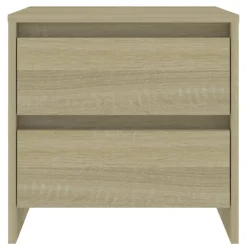 vidaXL sengebord 45x34,5x44,5 cm konstrueret træ sonoma-eg