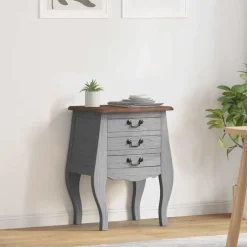 vidaXL sengebord 48x35x64 cm massivt mahognitræ