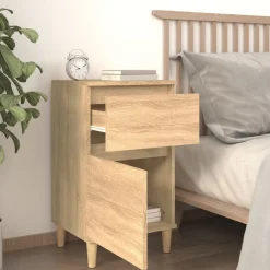 vidaXL sengebord 40x35x70 cm sonoma-eg