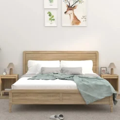 vidaXL sengeborde 2 stk. 40x35x50 cm sonoma-eg