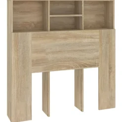 vidaXL sengegavl med opbevaring 100x19x103,5 cm sonoma-eg