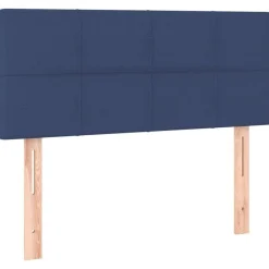vidaXL sengegavl 80x5x78/88 cm stof blå