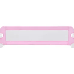 vidaXL sengegelænder til barneseng 120 x 42 cm polyester pink