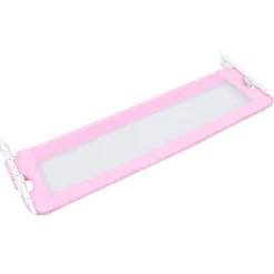 vidaXL sengegelænder til barneseng 120 x 42 cm polyester pink