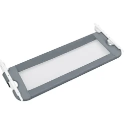 vidaXL sengegelænder til barneseng 102 x 42 cm polyester grå