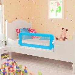 vidaXL sengegelænder til barneseng 102 x 42 cm blå