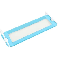 vidaXL sengegelænder til barneseng 120 x 42 cm polyester blå