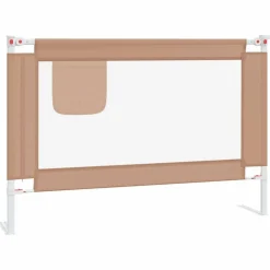 vidaXL sengehest 100x25 cm stof gråbrun