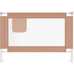 vidaXL sengehest 100x25 cm stof gråbrun