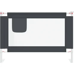 vidaXL sengehest 100x25 cm stof mørkegrå