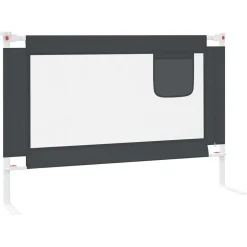 vidaXL sengehest 100x25 cm stof mørkegrå