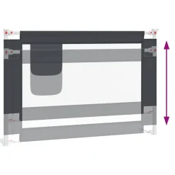 vidaXL sengehest 100x25 cm stof mørkegrå