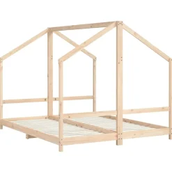 vidaXL sengeramme til juniorseng 2x(80x200) cm massivt fyrretræ