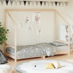 vidaXL sengeramme til juniorseng 80x200 cm massivt fyrretræ