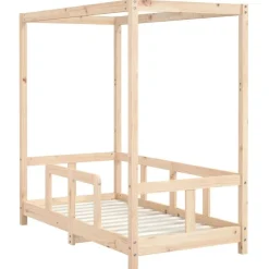 vidaXL sengeramme til juniorseng 70x140 cm massivt fyrretræ