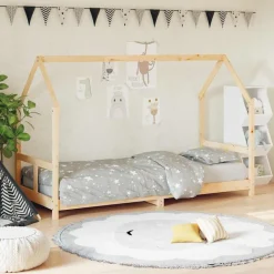 vidaXL sengeramme til juniorseng 80x200 cm massivt fyrretræ
