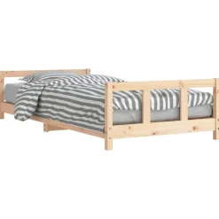 vidaXL sengeramme til juniorseng 90x200 cm massivt fyrretræ