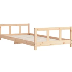 vidaXL sengeramme til juniorseng 90x200 cm massivt fyrretræ