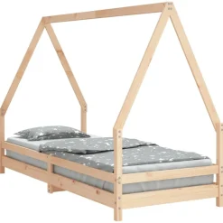 vidaXL sengeramme til juniorseng 80x200 cm massivt fyrretræ