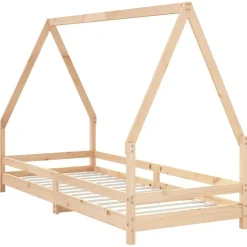 vidaXL sengeramme til juniorseng 80x200 cm massivt fyrretræ