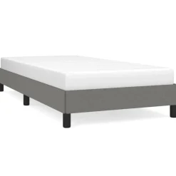 vidaXL Sengeramme uden madras Mørkegrå 80x200 cm Stof