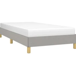 vidaXL Sengeramme uden madras Lysegrå 80x200 cm Stof