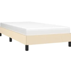 vidaXL sengeramme uden madras 80x200 cm stof cremefarvet