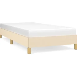 vidaXL sengeramme uden madras 80x200 cm stof cremefarvet