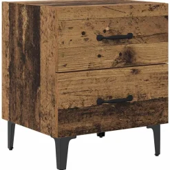 vidaXL Sengeskab Gammelt træ 40 x 35 x 47,5 cm Konstrueret træ