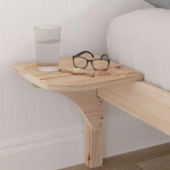 vidaXL Sengestel Naturfarvet 200 x 200 cm Massiv fyrretræ
