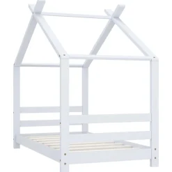 vidaXL sengestel til børneseng 70x140 cm massivt fyrretræ hvid