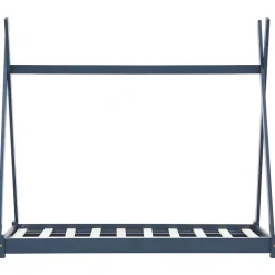 vidaXL sengestel til børneseng 70 x 140 cm massivt fyrretræ grå