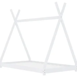 vidaXL sengestel til børneseng 70 x 140 cm massivt fyrretræ hvid