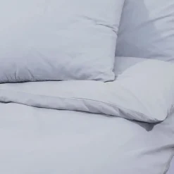 vidaXL sengetøj 140x200 cm bomuld grå