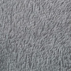 vidaXL shaggy gulvtæppe NAVARRA 100x100 cm høje luv polyester lysegrå