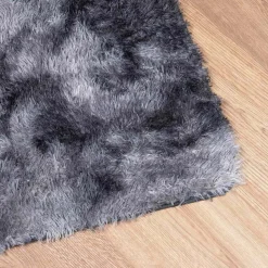 vidaXL shaggy gulvtæppe NAVARRA 60x100 cm høje luv polyester mørkegrå