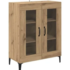vidaXL Sideboard Artisan Egetræ 69,5 x 34 x 90 cm