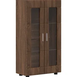 vidaXL Sideboard FLORIN Brun eg 55,5 x 29 x 100 cm Konstrueret træ