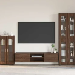 vidaXL Sideboard FLORIN Brun eg 55,5 x 29 x 100 cm Konstrueret træ