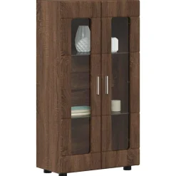 vidaXL Sideboard FLORIN Brun eg 55,5 x 29 x 100 cm Konstrueret træ
