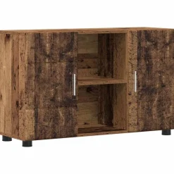 vidaXL Sideboard med hylde FLORIN Gammelt træ 88,5 x 30,5 x 55,5 cm