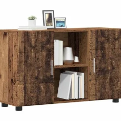 vidaXL Sideboard med hylde FLORIN Gammelt træ 88,5 x 30,5 x 55,5 cm