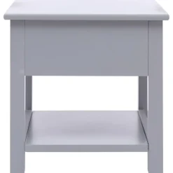 vidaXL sidebord 40 x 40 x 40 cm kejsertræ grå
