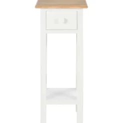 vidaXL sidebord 27 x 27 x 65,5 cm træ hvid