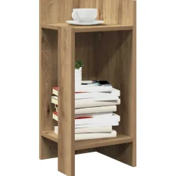 vidaXL sidebord med hylde artisan eg 25,5x27x60 cm