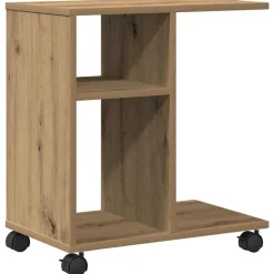 vidaXL Sidebord med hylde artisan eg 50 x 30 x 55 cm Konstrueret træ