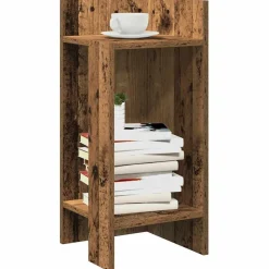 vidaXL sidebord med hylde gammelt træ 25,5x27x60 cm